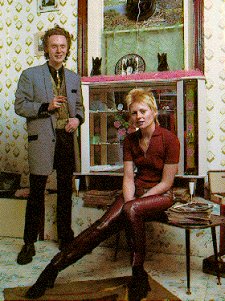 Malcolm McLaren and Vivienne Westwood inside 'Let it Rock' Dec.1971